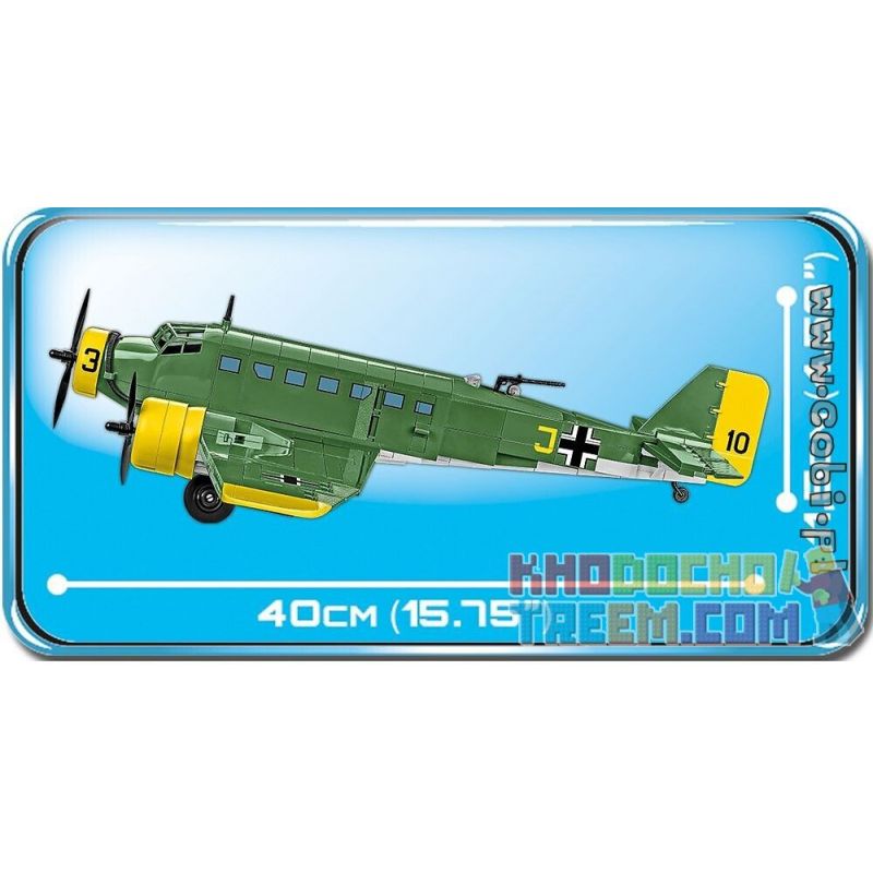 COBI 5710 non Lego MÁY BAY VẬN TẢI JUNKERS 52 3M bộ đồ chơi xếp lắp ráp ghép mô hình Military Army JUNKERS JU52/3M Quân Sự Bộ Đội 548 khối