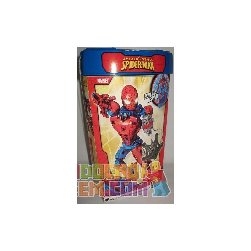 MEGA BLOKS 91280 non Lego NGƯỜI NHỆN MECHA bộ đồ chơi xếp lắp ráp ghép mô hình Spider-Man SPIDER-MAN TECHBOT 45 khối