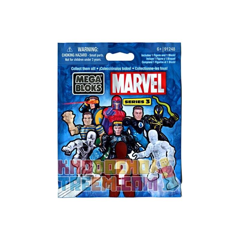 MEGA BLOKS 91248W non Lego MOURNING MOTRIVE MOTION SERIES 3 bộ đồ chơi xếp lắp ráp ghép mô hình Marvel Super Heroes MARVEL MICRO ACTION FIGURES - SERIES 3 Siêu Anh Hùng Marvel 2 khối