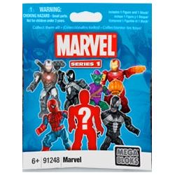 MEGA BLOKS 91248U Xếp hình kiểu Lego MARVEL SUPER HEROES Marvel Micro Action Figures - Series 1 Nhân Vật Hành động Thu Nhỏ Series 1 Của Marvel 