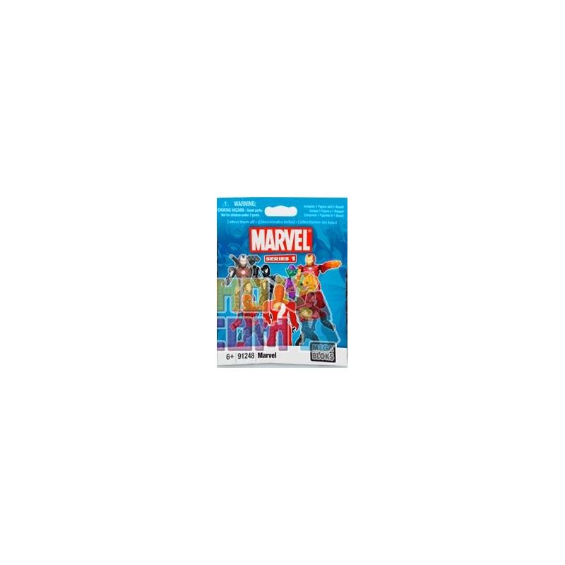 MEGA BLOKS 91248U non Lego NHÂN VẬT HÀNH ĐỘNG THU NHỎ SERIES 1 CỦA MARVEL bộ đồ chơi xếp lắp ráp ghép mô hình Marvel Super Heroes MARVEL MICRO ACTION FIGURES - SERIES 1 Siêu Anh Hùng Marvel