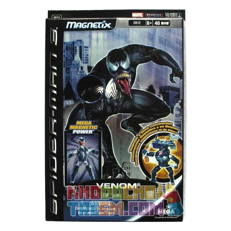 MEGA BLOKS 2012 non Lego NỌC ĐỘC bộ đồ chơi xếp lắp ráp ghép mô hình Movie & Game VENOM Phim Và Trò Chơi 40 khối