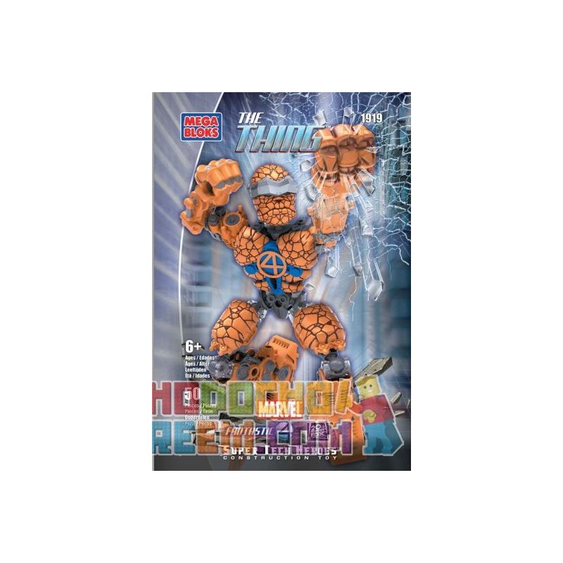 MEGA BLOKS 1919 non Lego CƠ CHẾ KỲ LẠ bộ đồ chơi xếp lắp ráp ghép mô hình Movie & Game THE THING TECH-BOT Phim Và Trò Chơi 50 khối