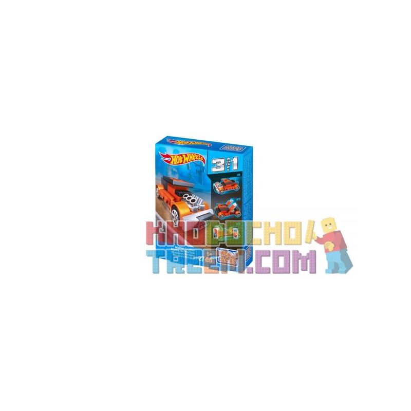 MEGA BLOKS CNH41 non Lego MASTER CRUSHER ™ bộ đồ chơi xếp lắp ráp ghép mô hình Mini Racing Pacemaker MASTER CRUSHER™ Đua Xe Mini 27 khối