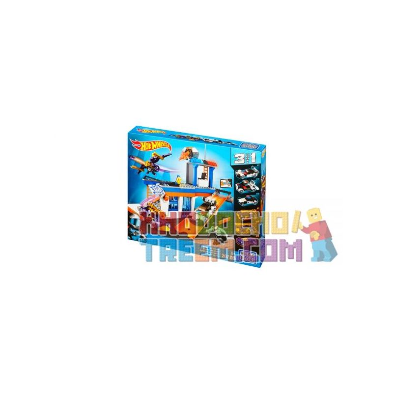 MEGA BLOKS CNF45 non Lego BREAK-OUT STATION ™ bộ đồ chơi xếp lắp ráp ghép mô hình Mini Racing Pacemaker BREAK-OUT STATION™ Đua Xe Mini 267 khối