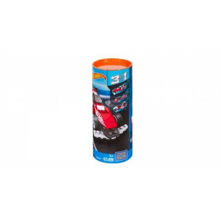 MEGA BLOKS CNF39 non  T-BLAST ™ bộ đồ chơi xếp lắp ráp ghép mô hình Mini Racing Pacemaker T-BLAST™ Đua Xe Mini 63 khối