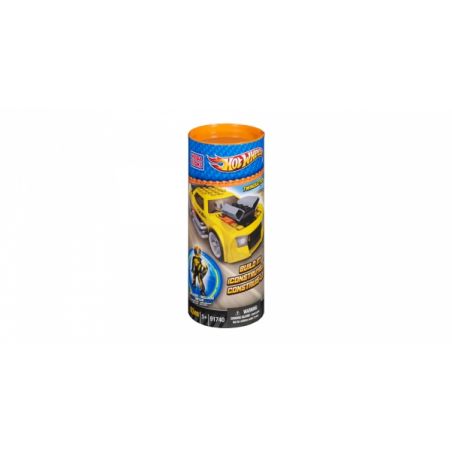 MEGA BLOKS 91740 non  TWINDUCTION ™ (MÀU VÀNG) bộ đồ chơi xếp lắp ráp ghép mô hình Mini Racing Pacemaker TWINDUCTION™ (YELLOW) Đua Xe Mini 63 khối