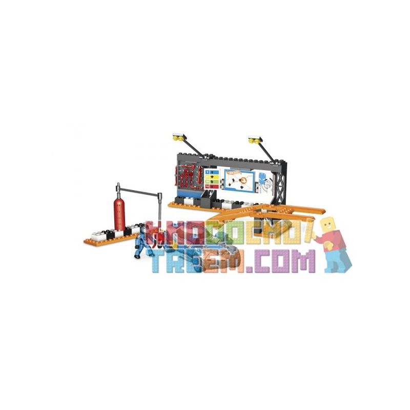 MEGA BLOKS 91722 non Lego SPEED ​​RACER PIT STOP bộ đồ chơi xếp lắp ráp ghép mô hình Mini Racing Pacemaker SPEED RACER PIT STOP Đua Xe Mini