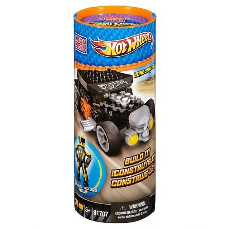 MEGA BLOKS 91707 non  MÁY LẮC XƯƠNG bộ đồ chơi xếp lắp ráp ghép mô hình Mini Racing Pacemaker BONE SHAKER Đua Xe Mini 71 khối