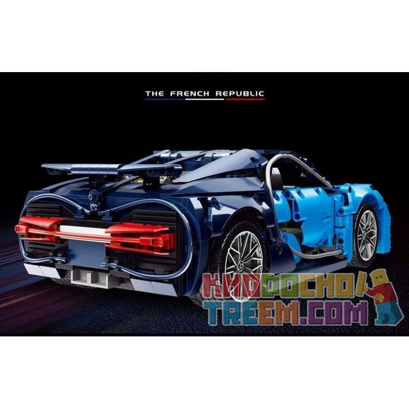 SHENZHEN RAEL ENTERTAINMENT 50028 non Lego BUGATTI CHIRON. bộ đồ chơi xếp lắp ráp ghép mô hình Technic Kỹ Thuật Công Nghệ Cao Mô Hình Phương Tiện 1233 khối