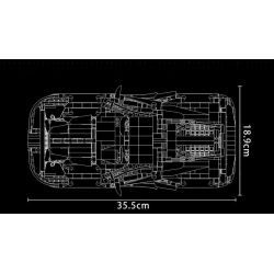 SHENZHEN RAEL ENTERTAINMENT 50026 non  XE THỂ THAO FERRARI 488 MÀU ĐỎ bộ đồ chơi xếp lắp ráp ghép mô hình  Kỹ Thuật Công Nghệ Cao Mô Hình Phương Tiện 1247 khối