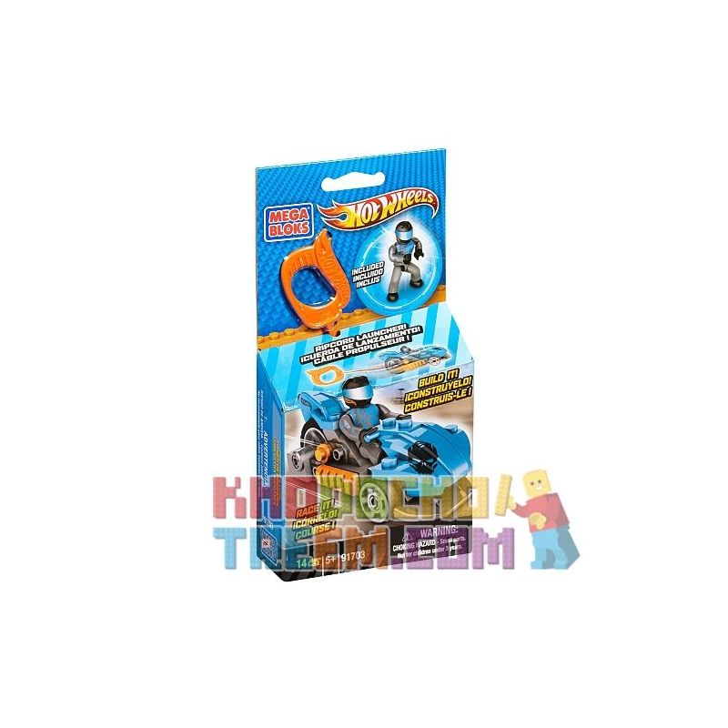 MEGA BLOKS 91703 non Lego PRECISION LUGE (XANH LAM) bộ đồ chơi xếp lắp ráp ghép mô hình Mini Racing Pacemaker PRECISION LUGE (BLUE) Đua Xe Mini 14 khối