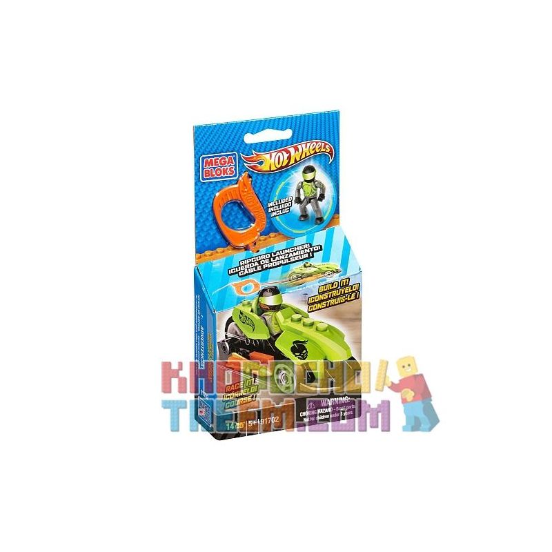 MEGA BLOKS 91702 non Lego TAY ĐUA TỐC ĐỘ (XANH LÁ CÂY) bộ đồ chơi xếp lắp ráp ghép mô hình Mini Racing Pacemaker SPEED RACER (GREEN) Đua Xe Mini 14 khối