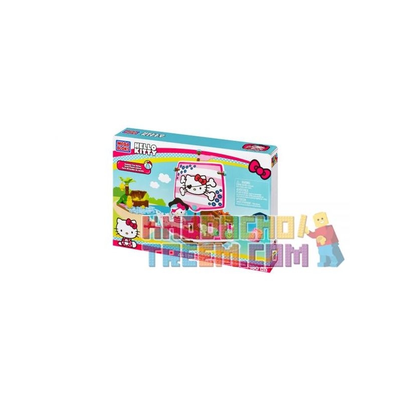 MEGA BLOKS CND59 non Lego VỊNH CƯỚP BIỂN bộ đồ chơi xếp lắp ráp ghép mô hình Hello Kitty PIRATE COVE 180 khối
