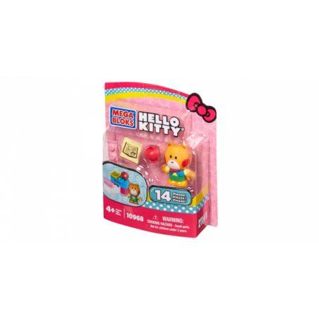 MEGA BLOKS 10968 non  TRƯỜNG HỌC bộ đồ chơi xếp lắp ráp ghép mô hình Hello Kitty SCHOOL 14 khối