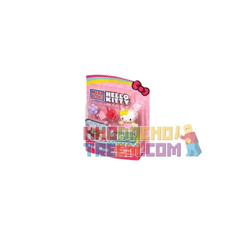 MEGA BLOKS 10967 non Lego VƯỜN bộ đồ chơi xếp lắp ráp ghép mô hình Hello Kitty GARDEN 16 khối