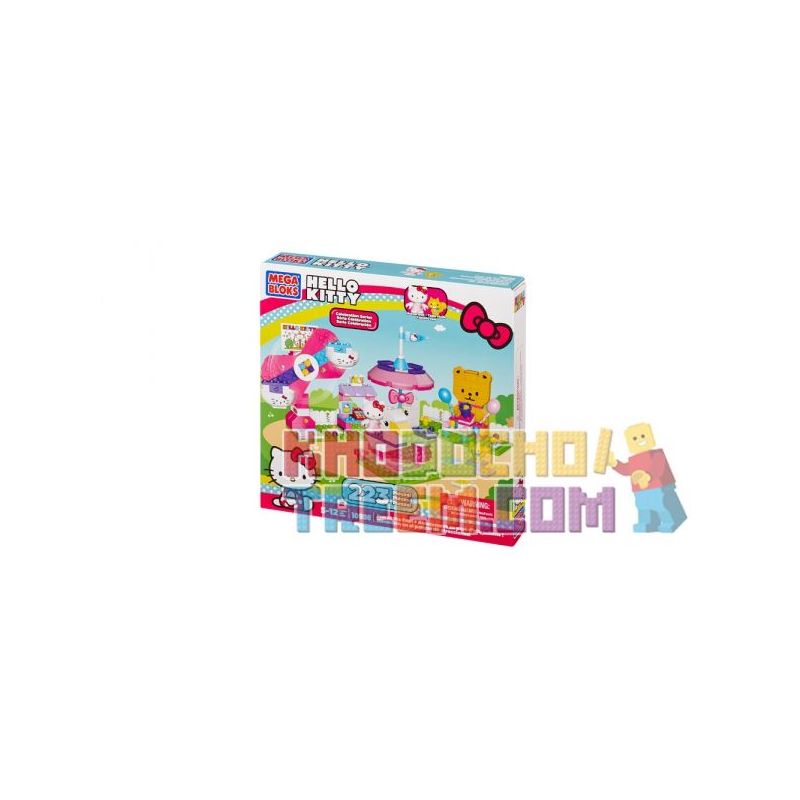 MEGA BLOKS 10956 DBX89 non Lego NIỀM VUI CỦA HỘI CHỢ bộ đồ chơi xếp lắp ráp ghép mô hình Hello Kitty FUN AT THE FAIR 223 khối