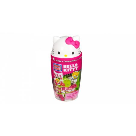 MEGA BLOKS 10951 non  THÙNG XÂY DỰNG XANH bộ đồ chơi xếp lắp ráp ghép mô hình Hello Kitty GREEN BUILDING TUBE 67 khối