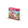 MEGA BLOKS 10934 non  NGƯỜI CẮM TRẠI bộ đồ chơi xếp lắp ráp ghép mô hình Hello Kitty CAMPER 75 khối