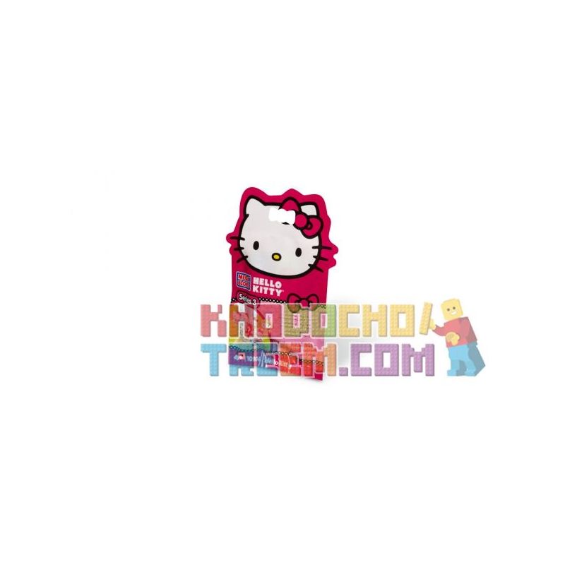 MEGA BLOKS 10904 non Lego TÚI MÙ SERIES 3 bộ đồ chơi xếp lắp ráp ghép mô hình Hello Kitty HELLO KITTY BLIND PACKS SERIES 3 6 khối