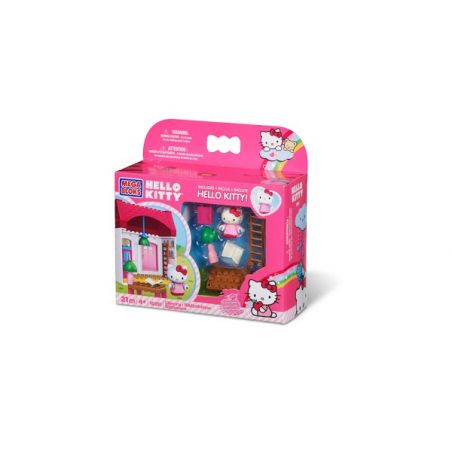 MEGA BLOKS 10891 non  THƯ VIỆN bộ đồ chơi xếp lắp ráp ghép mô hình Hello Kitty LIBRARY 21 khối