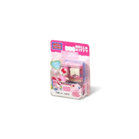 MEGA BLOKS 10876 non  TỐT NGHIỆP bộ đồ chơi xếp lắp ráp ghép mô hình Hello Kitty GRADUATION 7 khối