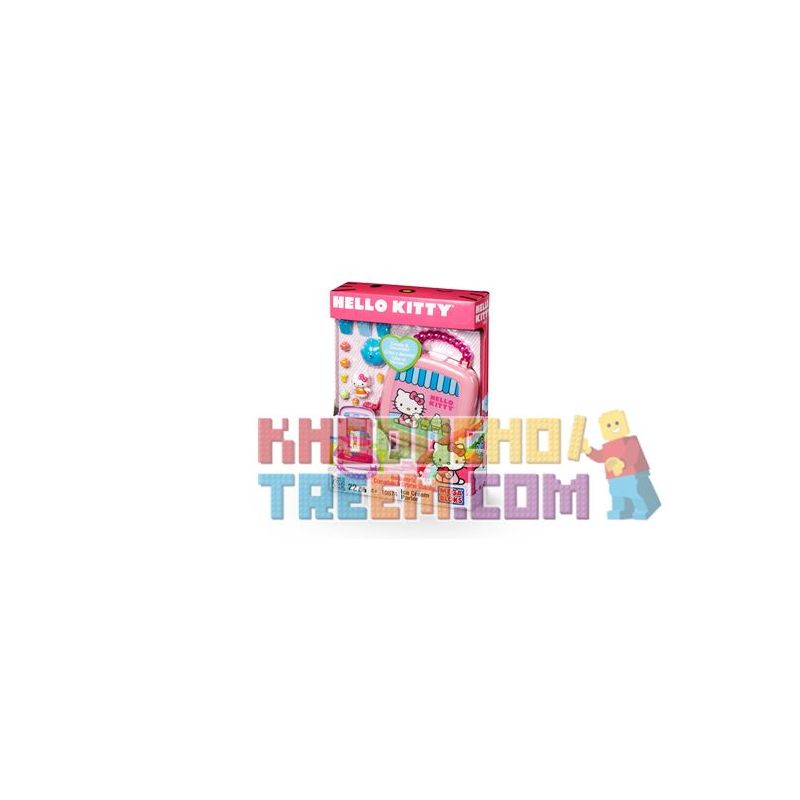 MEGA BLOKS 10874 non Lego CỬA HÀNG KEM bộ đồ chơi xếp lắp ráp ghép mô hình Hello Kitty ICE CREAM PARLOR 22 khối