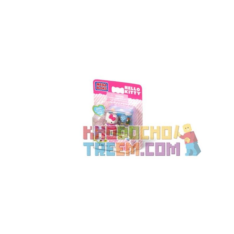 MEGA BLOKS 10872 non Lego HOẠT NÁO VIÊN bộ đồ chơi xếp lắp ráp ghép mô hình Hello Kitty CHEERLEADER 7 khối