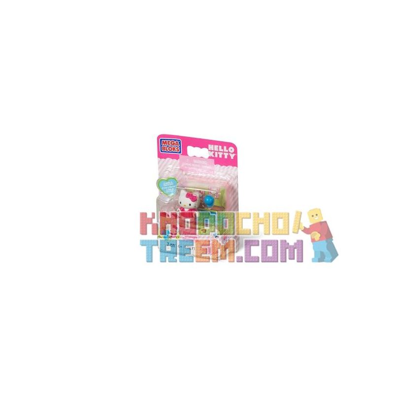 MEGA BLOKS 10871 non Lego THỂ DỤC bộ đồ chơi xếp lắp ráp ghép mô hình Hello Kitty GYMNASTICS 7 khối