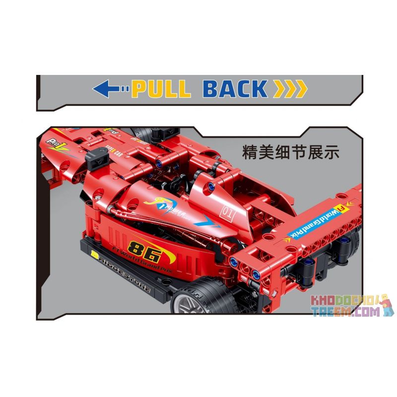 GOGO 67126 ZHEGAO QL0470 0470 non  XE ĐUA CÔNG THỨC MỘT tỷ lệ 1:18 bộ đồ chơi xếp lắp ráp ghép mô hình  F1 WORLD GRAND PRIX Kỹ Thuật Công Nghệ Cao Mô Hình Phương Tiện 458 khối