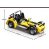 ZHEGAO QL0463 0463 non  CARTERHAM BẢY XE ĐÀO TẠO bộ đồ chơi xếp lắp ráp ghép mô hình  CAR NUMBER 7 Kỹ Thuật Công Nghệ Cao Mô Hình Phương Tiện 380 khối