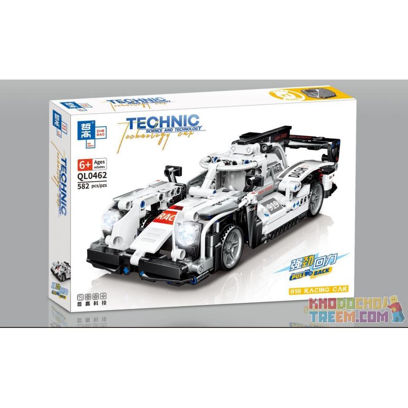 YIMU YM-105 non  PORSCHE 919 XE ĐUA bộ đồ chơi xếp lắp ráp ghép mô hình  919 RACING CAR Kỹ Thuật Công Nghệ Cao Mô Hình Phương Tiện 440 khối