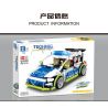 ZHEGAO QL0460 0460 non  XE CẢNH SÁT GOLF VOLKSWAGEN bộ đồ chơi xếp lắp ráp ghép mô hình  GOLF R POLICE CAR Kỹ Thuật Công Nghệ Cao Mô Hình Phương Tiện 542 khối