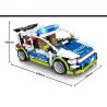 ZHEGAO QL0460 0460 non  XE CẢNH SÁT GOLF VOLKSWAGEN bộ đồ chơi xếp lắp ráp ghép mô hình  GOLF R POLICE CAR Kỹ Thuật Công Nghệ Cao Mô Hình Phương Tiện 542 khối