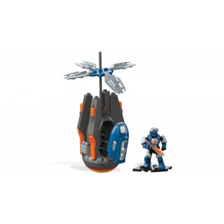 MEGA BLOKS FMM84 non  SỰ THẬT VỀ HOẠT ĐỘNG bộ đồ chơi xếp lắp ráp ghép mô hình Computer Games OPERATION VERITAS DROP POD Trò Chơi 56 khối