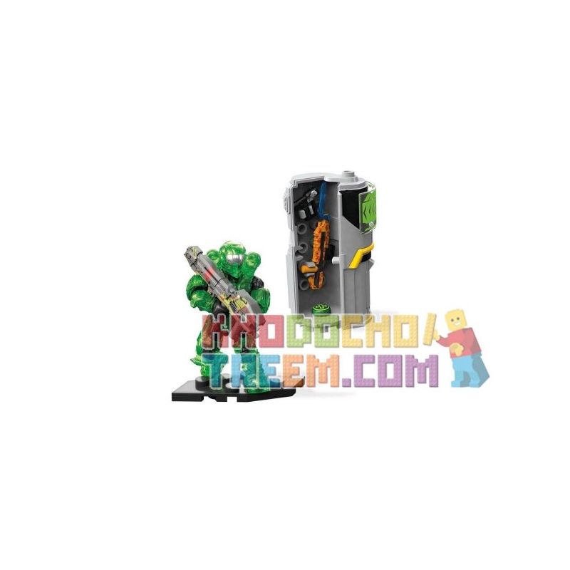 MEGA BLOKS FMM83 non Lego GÓI ĐIỆN OVERSHIELD bộ đồ chơi xếp lắp ráp ghép mô hình Computer Games OVERSHIELD POWER PACK Trò Chơi 32 khối