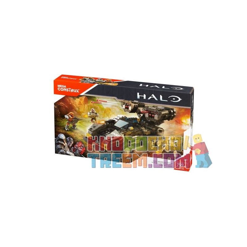 MEGA BLOKS FDY55 non Lego UNSC WOLVER. bộ đồ chơi xếp lắp ráp ghép mô hình Computer Games UNSC WOLVERINE CHARGE Trò Chơi 759 khối