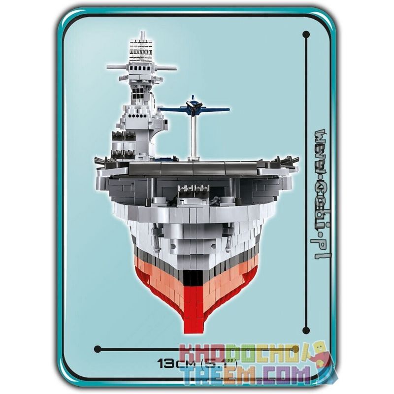 COBI 4815 non Lego TÀU SÂN BAY CV-6 ENTERPRISE bộ đồ chơi xếp lắp ráp ghép mô hình Military Army USS ENTERPRISE (CV-6) Quân Sự Bộ Đội 2510 khối