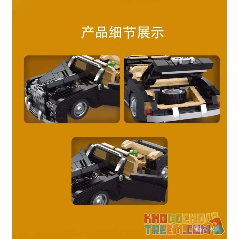 MouldKing 10006 Mould King 10006 non  XE HIỆU ROLLS ROYCE bộ đồ chơi xếp lắp ráp ghép mô hình  1964 RR SLIVER CLOUD Kỹ Thuật Công Nghệ Cao Mô Hình Phương Tiện 1096 khối MouldKing 10006 Mould King 10006 non  XE HIỆU ROLLS ROYCE bộ đồ chơi xếp lắp ráp ghép mô hình  1964 RR SLIVER CLOUD Kỹ Thuật Công Nghệ Cao Mô Hình Phương Tiện 1096 khối