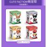 GUDI 53001 53002 53003 53004 non  4 CON CHÓ ĐỘC THÂN ĐÁ LÀM THÊM GIỜ HIP HOP bộ đồ chơi xếp lắp ráp ghép mô hình Pet CUTE FOOTION Thú Cưng 460 khối