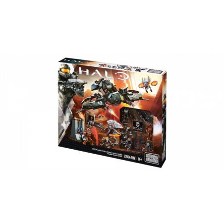 MEGA BLOKS DPW94 non  TẤN CÔNG TRÀ UNSC bộ đồ chơi xếp lắp ráp ghép mô hình Computer Games UNSC KESTREL STRIKE Trò Chơi 289 khối
