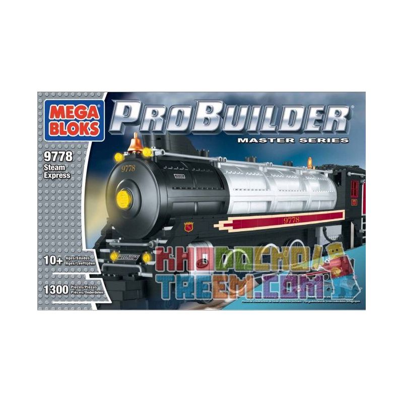 MEGA BLOKS 9778 non STEAM EXPRESS. bộ đồ chơi xếp lắp ráp ghép mô hình 1300 khối MEGA BLOKS 9778 non STEAM EXPRESS. bộ đồ chơi xếp lắp ráp ghép mô hình 1300 khối