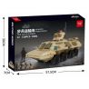 MINGDI K081 non  VẬN CHUYỂN BỘ BINH BẢO VỆ CHIẾN ĐẤU bộ đồ chơi xếp lắp ráp ghép mô hình Military Army MILITARY INFANTRY TRANSPORTER Quân Sự Bộ Đội 729 khối