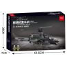 MINGDI K080 non  MÁY BAY TRỰC THĂNG VŨ TRANG AH-1W COBRA bộ đồ chơi xếp lắp ráp ghép mô hình Military Army MILITARY COBRA HELICOPTER Quân Sự Bộ Đội 815 khối