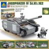 Kazi KY82044 82044 non  KHU TRỤC HẠM CHỐNG TĂNG IV bộ đồ chơi xếp lắp ráp ghép mô hình Military Army JAGDPANZER IV SD.KFZ.162 Quân Sự Bộ Đội 566 khối