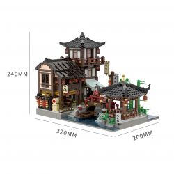 DR.LUCK 9018 non  THÀNH PHỐ JIANKANG bộ đồ chơi xếp lắp ráp ghép mô hình Movie & Game LEGEND OF FEI Phim Và Trò Chơi 1766 khối