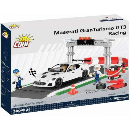 COBI 24567 non  CUỘC ĐUA MASERATI GRANTURISMO GT3 bộ đồ chơi xếp lắp ráp ghép mô hình Speed Champions Racing Cars MASERATI GRANTURISMO GT3 RACING Đua Xe Công Thức 300 khối