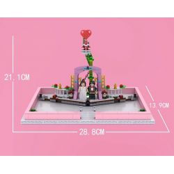 MouldKing 10022 Mould King 10022 non  CUỐN SÁCH TỎ TÌNH LÃNG MẠN CÂU CHUYỆN YÊU bộ đồ chơi xếp lắp ráp ghép mô hình A ROMANTIC LOVE STORY 889 khối