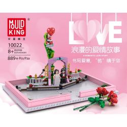 MouldKing 10022 Mould King 10022 non  CUỐN SÁCH TỎ TÌNH LÃNG MẠN CÂU CHUYỆN YÊU bộ đồ chơi xếp lắp ráp ghép mô hình A ROMANTIC LOVE STORY 889 khối
