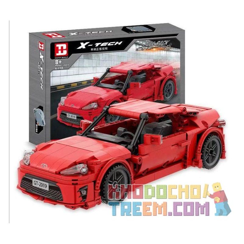 HAPPY BUILD YC-QC001 QC001 YCQC001 non  TOYOTA AE86 XE ĐẦU KÉO ỦY QUYỀN CHÍNH HÃNG bộ đồ chơi xếp lắp ráp ghép mô hình  Kỹ Thuật Công Nghệ Cao Mô Hình Phương Tiện 588 khối